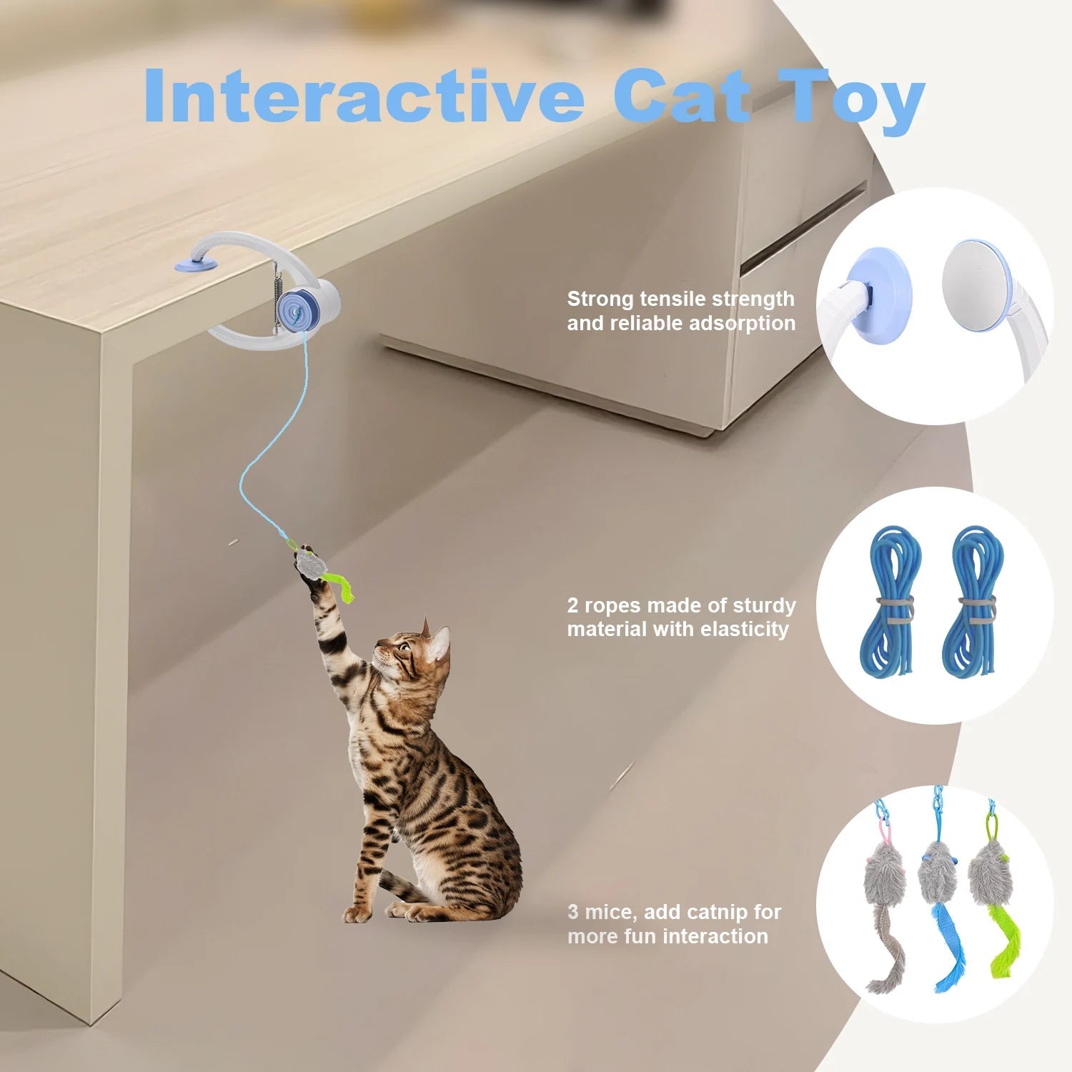 Interactive Cat Toy in use